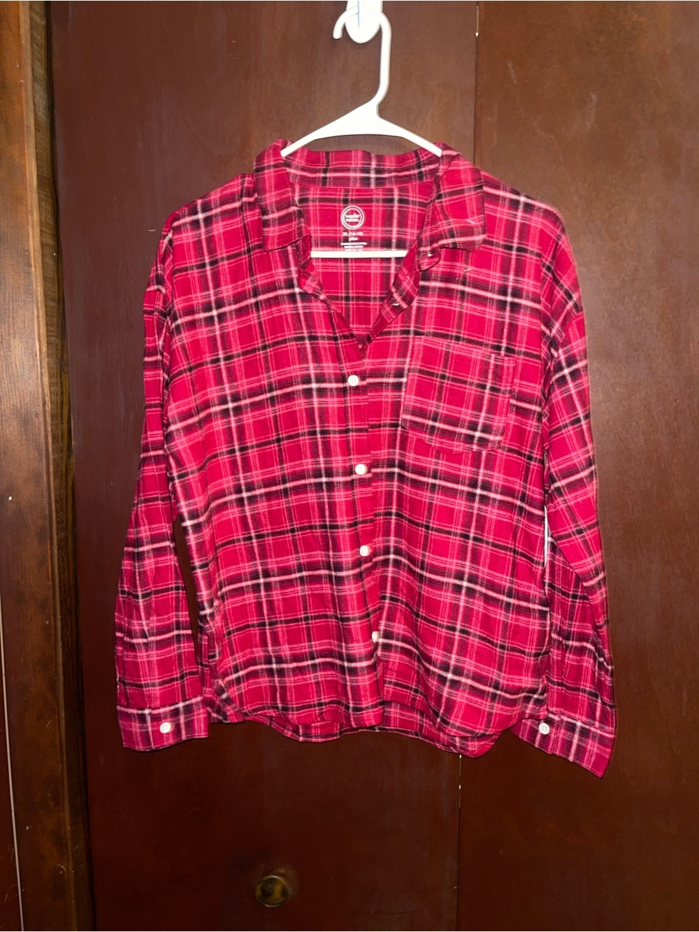 wonder nation Red Plaid Button-Down Shirt for Kids